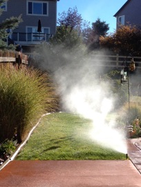 Sprinkler blowout in Highlands ranch